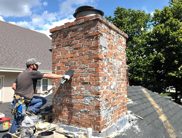 Completed chimney rebuild by Laguna Niguel Chimney Sweep in Laguna Niguel, CA