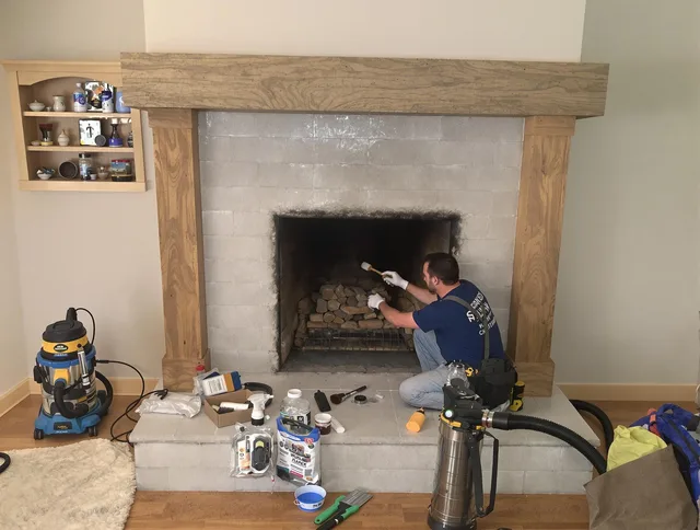 Detailed creosote removal process by Laguna Niguel Chimney Sweep in Laguna Niguel, CA
