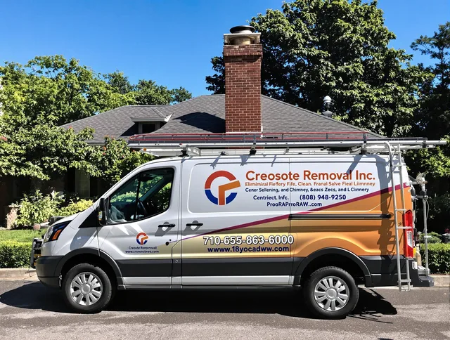 Laguna Niguel Chimney Sweep technician removing creosote safely in Laguna Niguel, CA