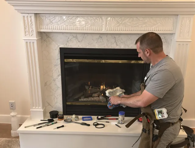Laguna Niguel Chimney Sweep performing fireplace maintenance in Laguna Niguel, CA