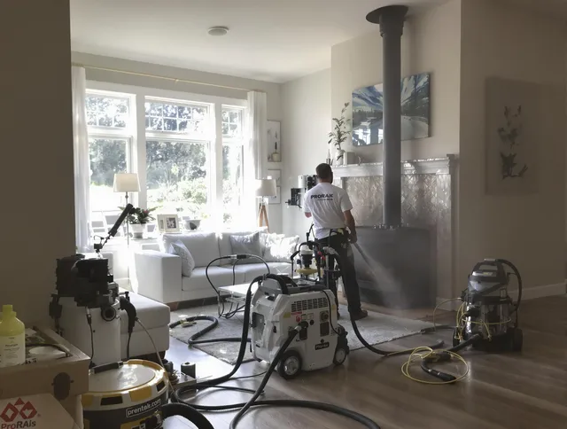 Soot removal service by Laguna Niguel Chimney Sweep for a fireplace in Laguna Niguel, CA